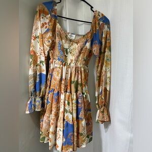 Aura Smocked Mini Dress